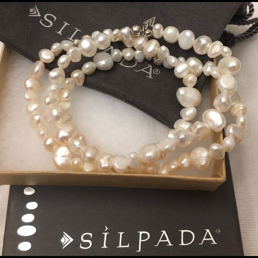 Silpada Goddess Set Of 3 FWP Stretch Bracelets NEW - Picture 8 of 13